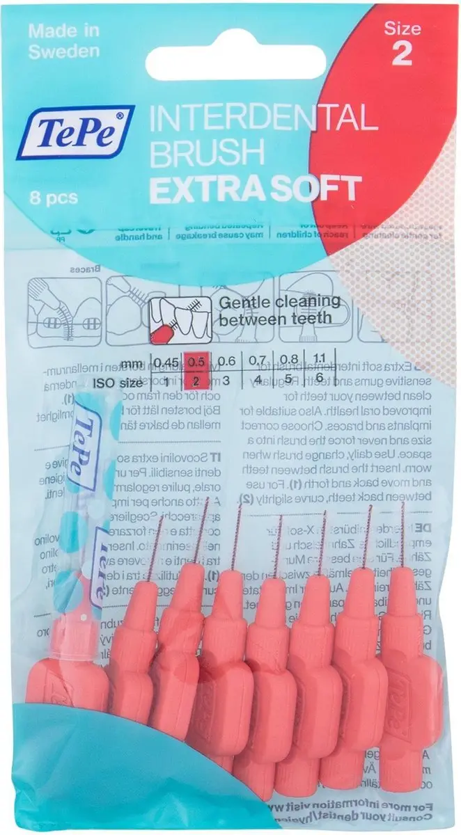 TePe Extra Zacht Lichtrood Rager 2.4mm
