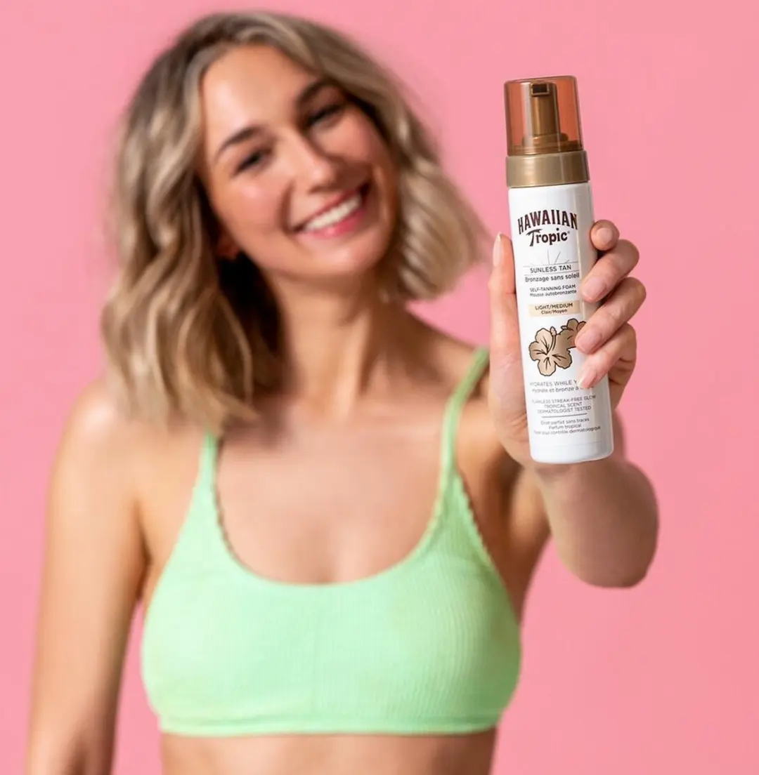 Hawaiian Tropic Sunless Tan Foam 200ml - Licht