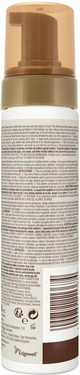 Hawaiian Tropic Sunless Tan Foam 200ml - Licht