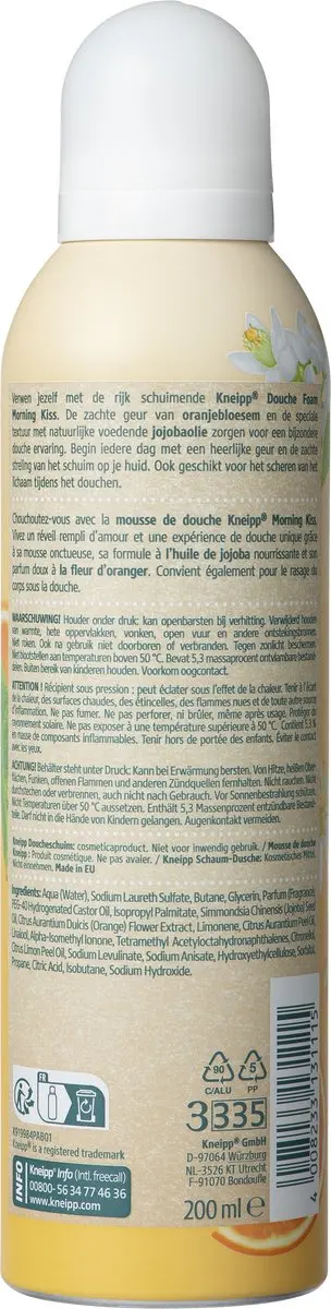 Kneipp Morning Kiss Douche Schuim 200ml - Oranjebloesem