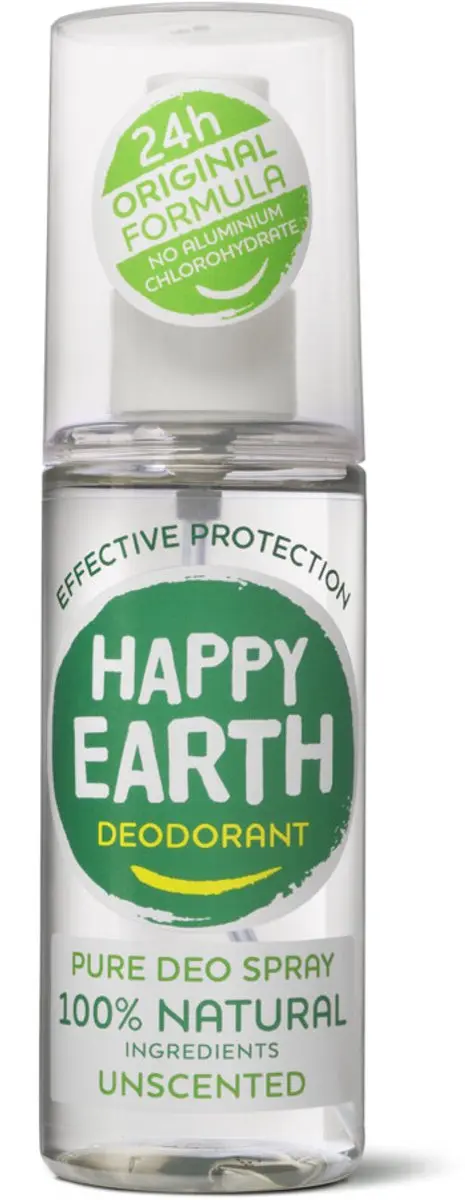 Happy Earth Deodorant Spray Geurloos 100ml