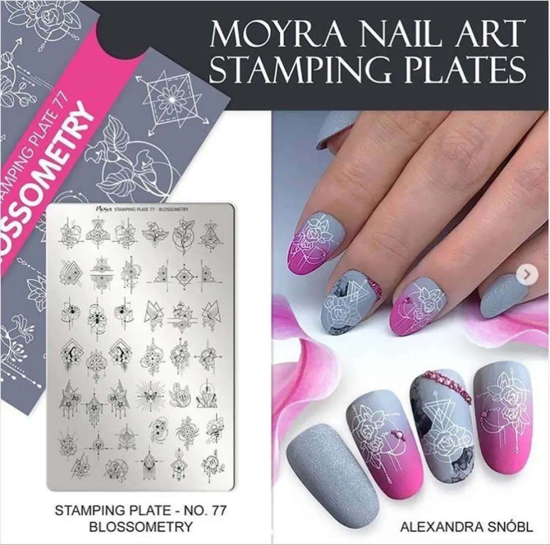 Moyra Stamping Plate 77 Blossometry - 55g