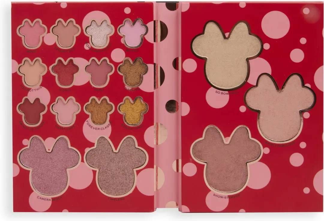 Makeup Revolution x Disney Minnie Mouse All Eyes On Minnie Palette - 17 Kleuren