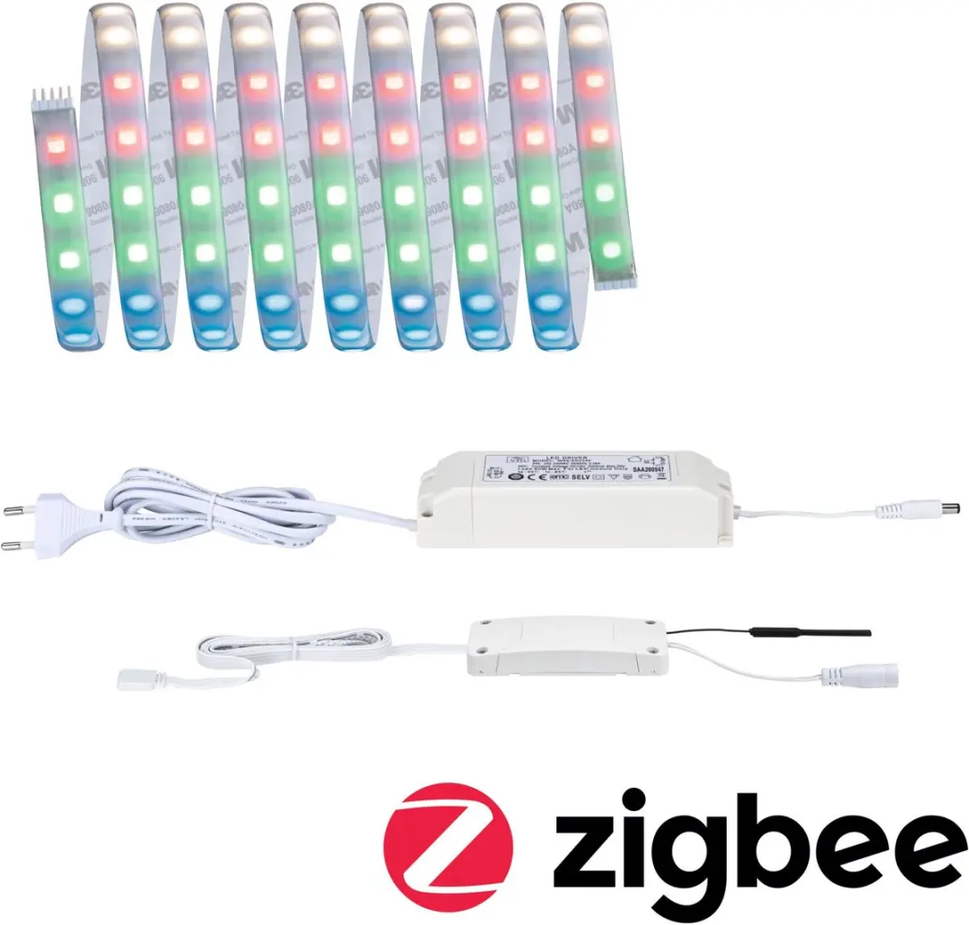 Paulmann MaxLED 500 Zigbee 3.0 LED Strip Basisset 3m RGBW - Zilver