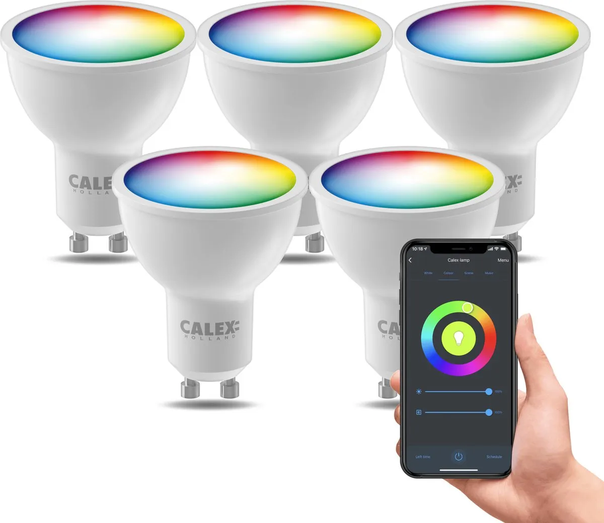 Calex Slimme LED Lamp GU10 RGBW 5W