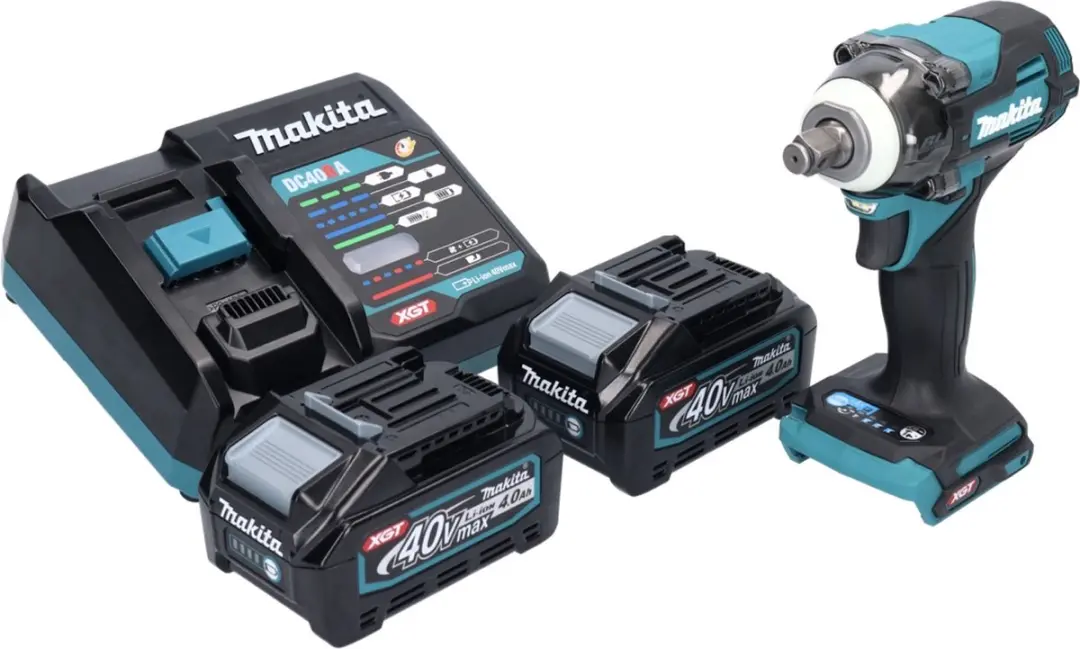 Makita TW004GM2 Slagmoersleutel 40V - 350Nm - 1/2" - 2x 4,0Ah + Oplader - afbeelding 4 van 5