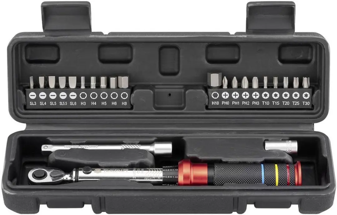 TOOLCRAFT TO-10332102 Momentsleutelset 1/4" 3-25 Nm - 23 Stuks - afbeelding 6 van 6