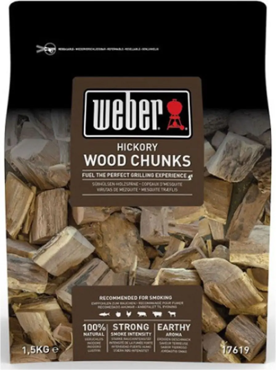 Weber Houtblokjes Hickory 1,5 kg - afbeelding 6 van 6
