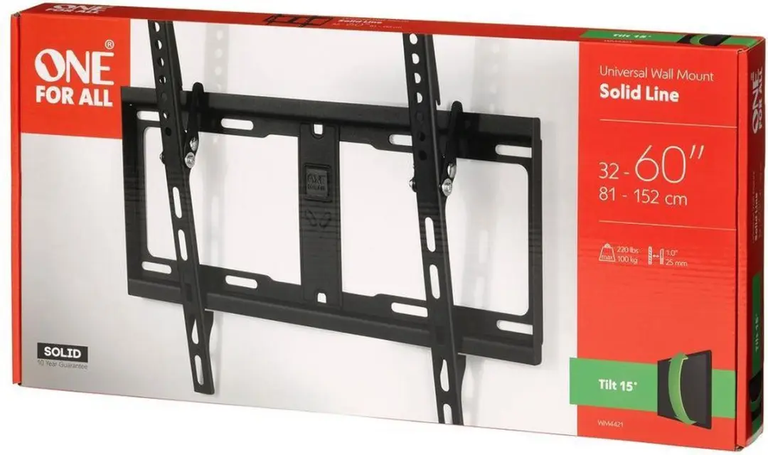 One For All WM4421 TV Beugel Kantelbaar - 32-65" - Wit