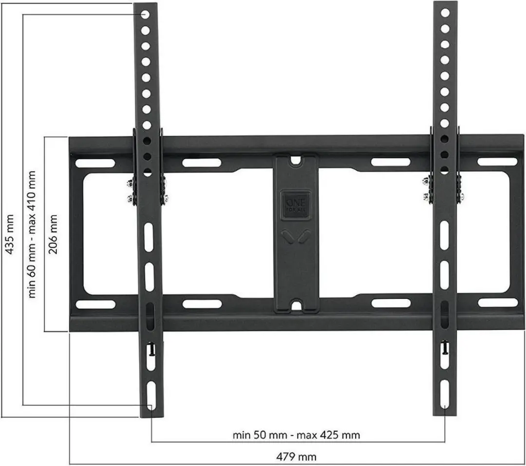 One For All WM4421 TV Beugel Kantelbaar - 32-65" - Wit