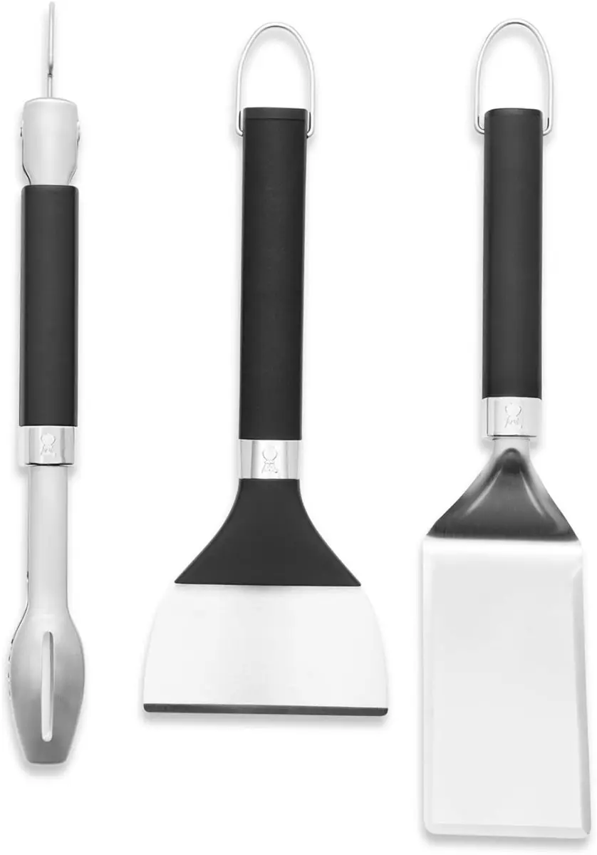 Weber Toolset Plancha - Chroom/Zwart - 3 Stuks