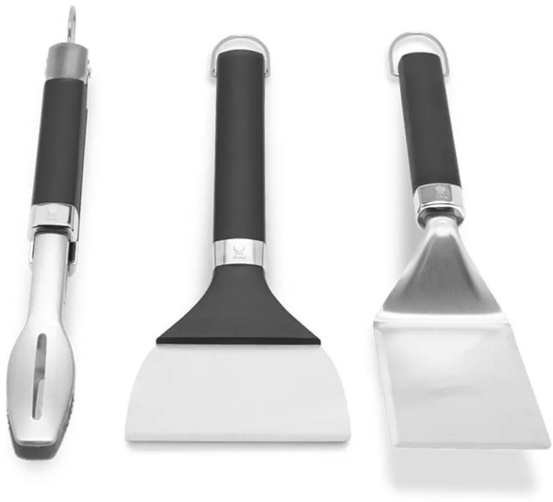 Weber Toolset Plancha - Chroom/Zwart - 3 Stuks