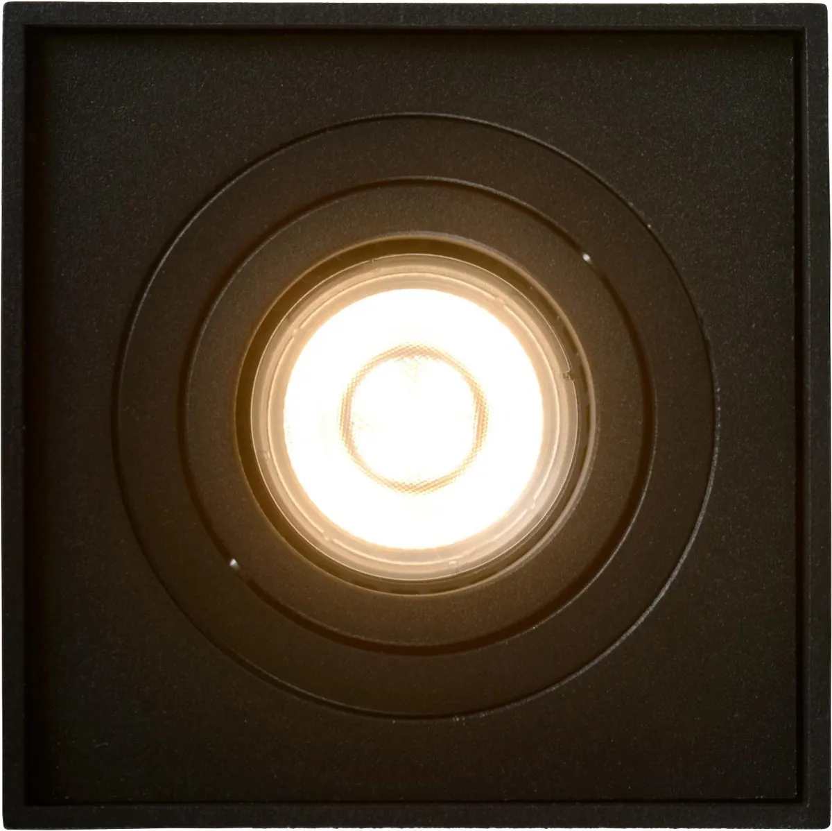 Lucide TUBE Plafondspot GU10 - Zwart
