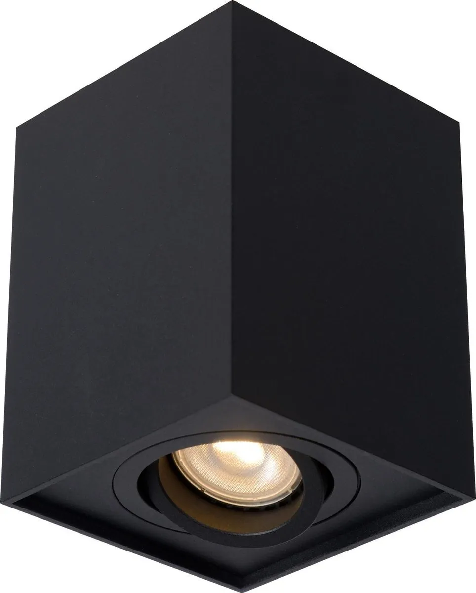 Lucide TUBE Plafondspot GU10 - Zwart