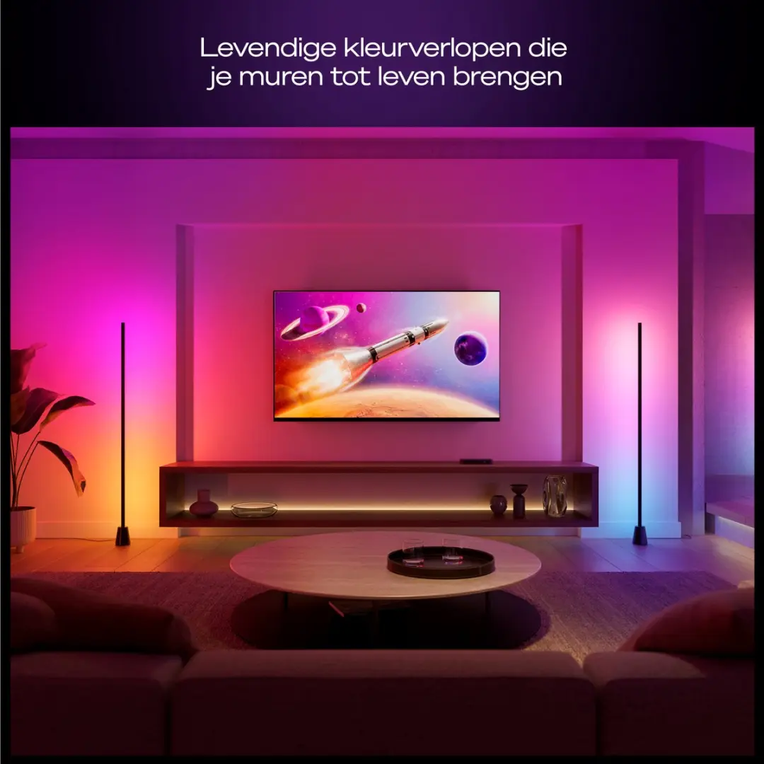 Philips Hue Play LED Vloerlamp - 14.6W - RGBW - Zwart