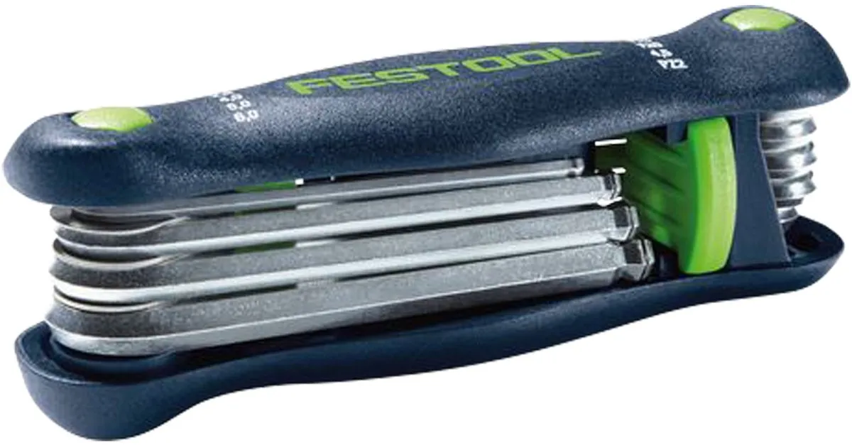 Festool 498863 Multitool Zakmes - 12cm - Donkerblauw/Groen