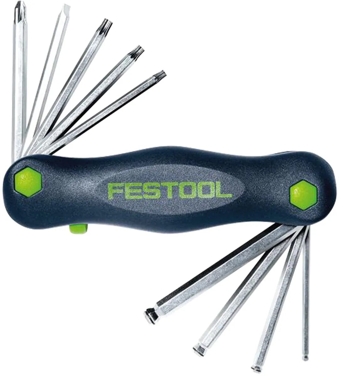Festool 498863 Multitool Zakmes - 12cm - Donkerblauw/Groen