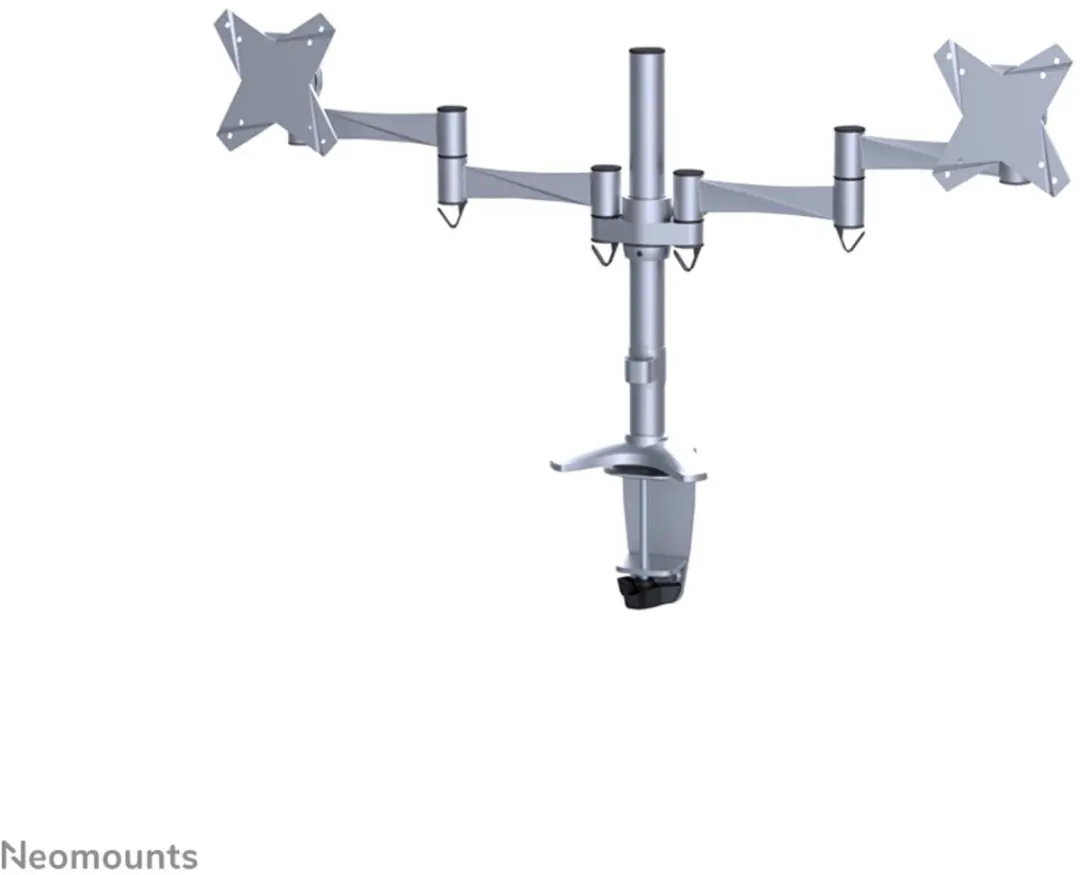 Neomounts FPMA-D1330DSILVER Monitorarm 2 schermen - 10-27" - Zilver