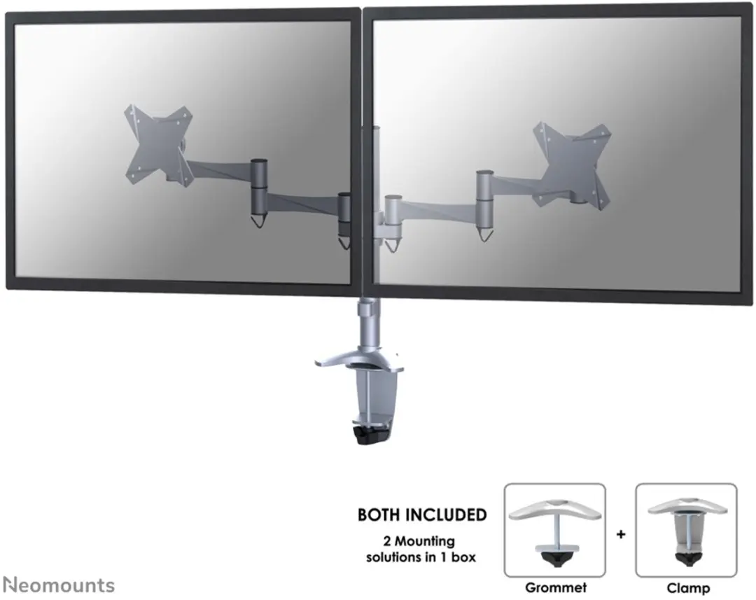 Neomounts FPMA-D1330DSILVER Monitorarm 2 schermen
