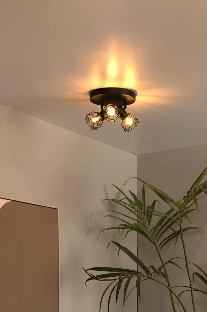 Lucide FILOX Plafondspot 2xE14 - Zwart