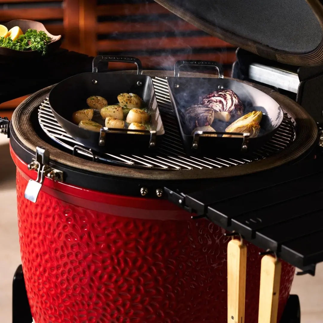 Kamado Joe Carbon Steel Halve Maan Pannenset 20cm - 2 Stuks