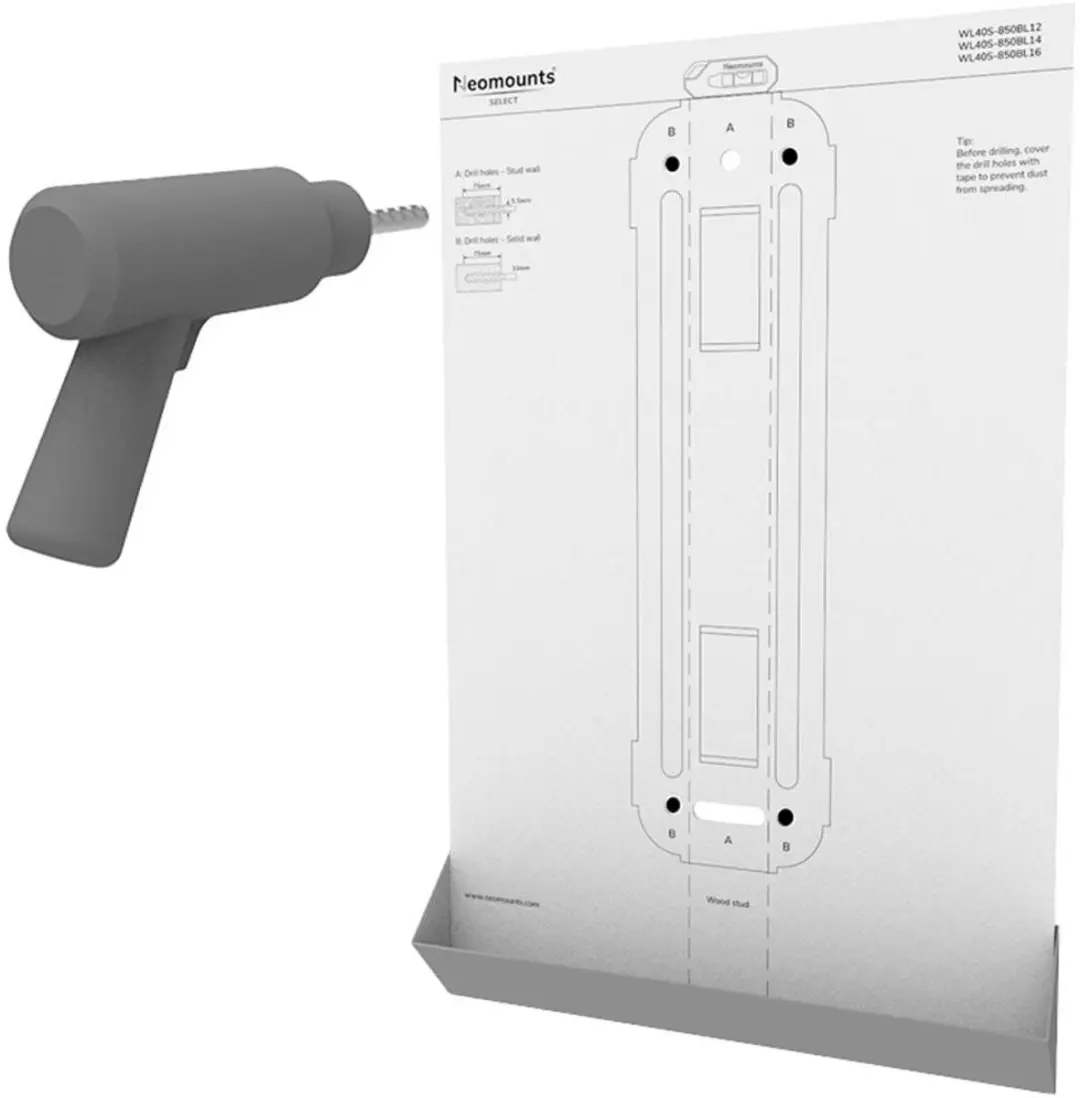 Neomounts WL40S-850BL14 TV-beugel Full Motion 32-65" - Zwart