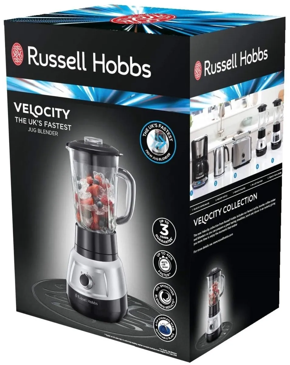 Russell Hobbs Velocity Pro Blender 1,5L 1000W - Zwart