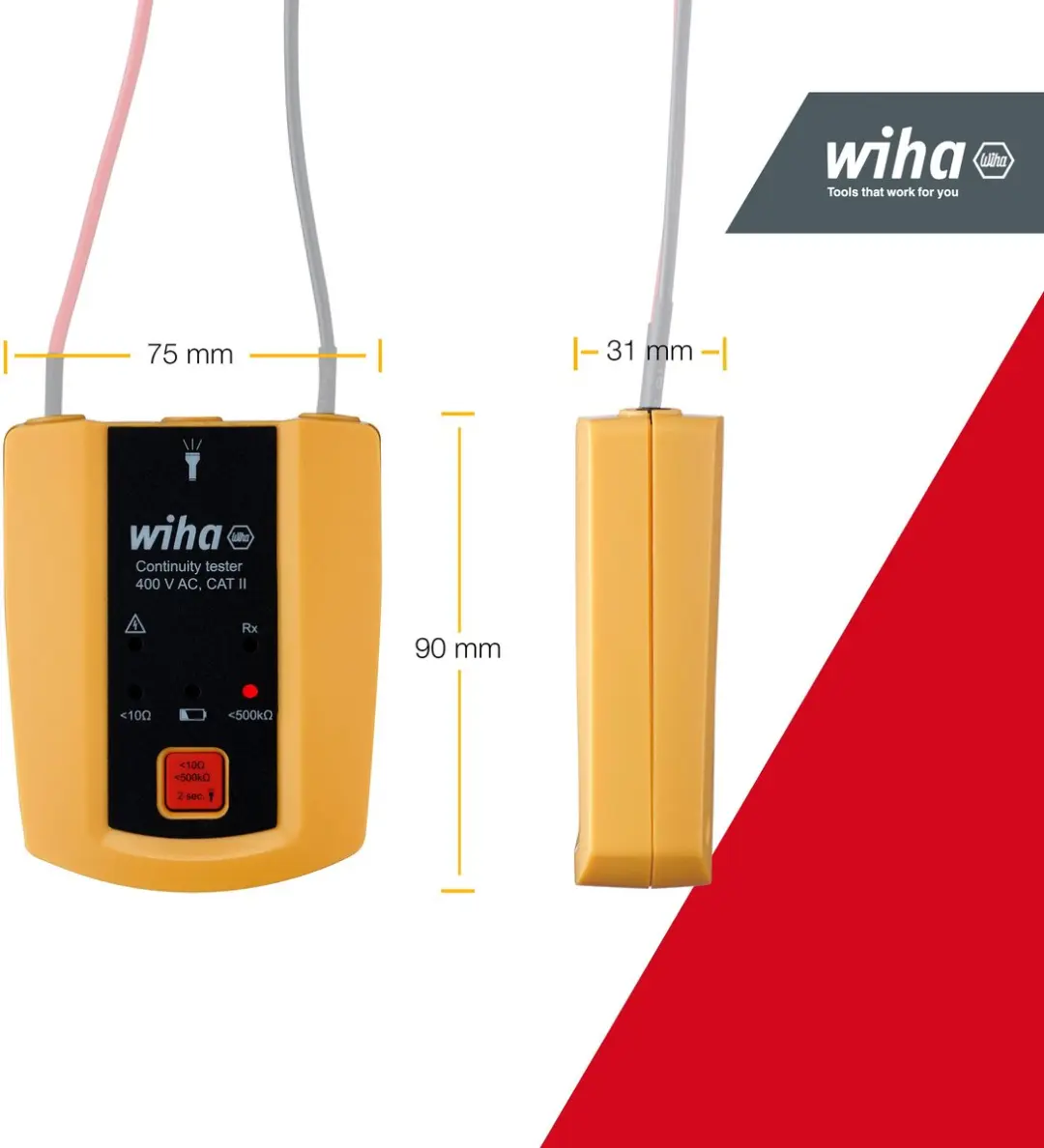 Wiha Continuïteitstester 400V AC CAT II - 45222