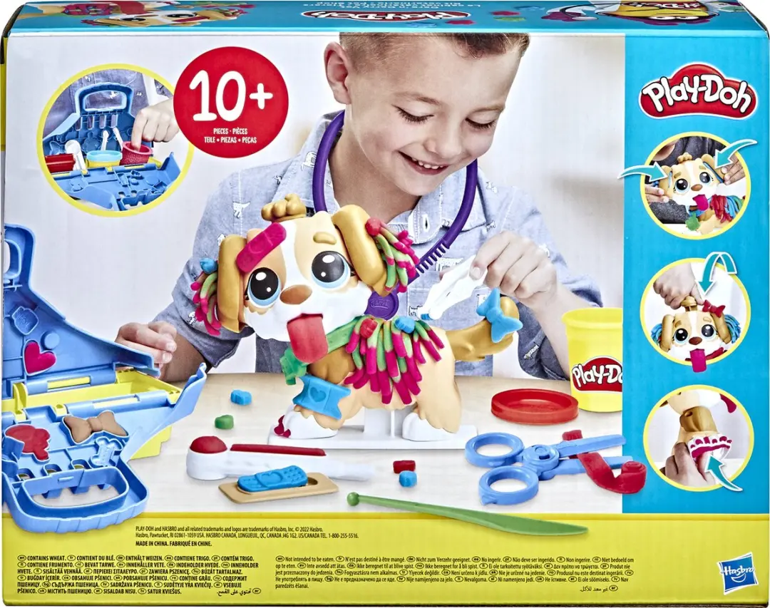 Play-Doh Dierenarts Speelset - 5 Kleipotjes Multikleur
