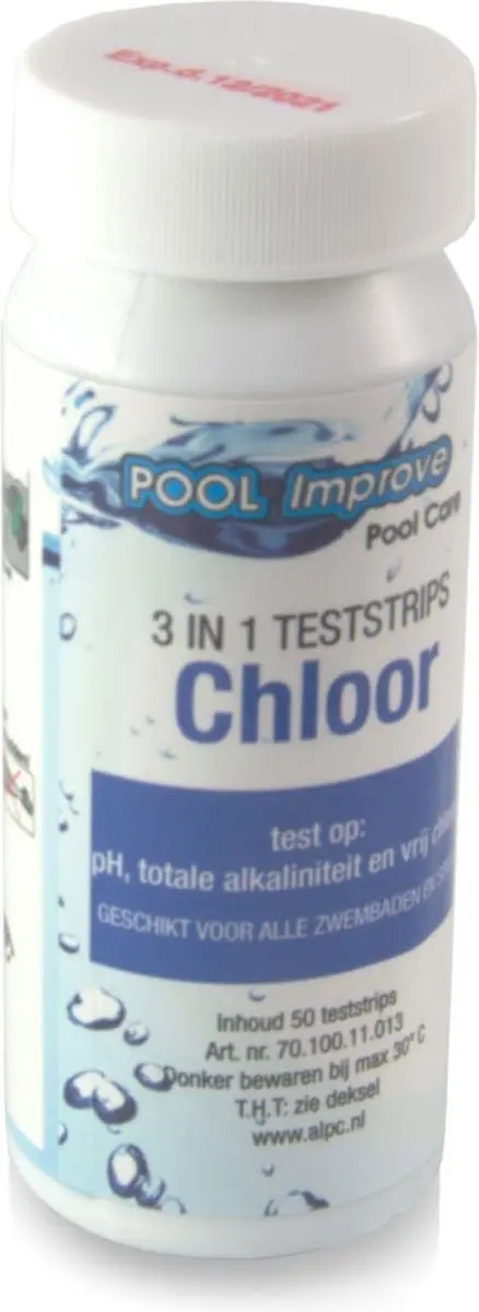Pool Improve Waterteststrips 3-in-1 - 50 Stuks