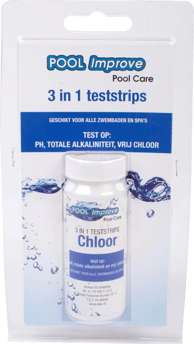 Pool Improve Waterteststrips 3-in-1 - 50 Stuks