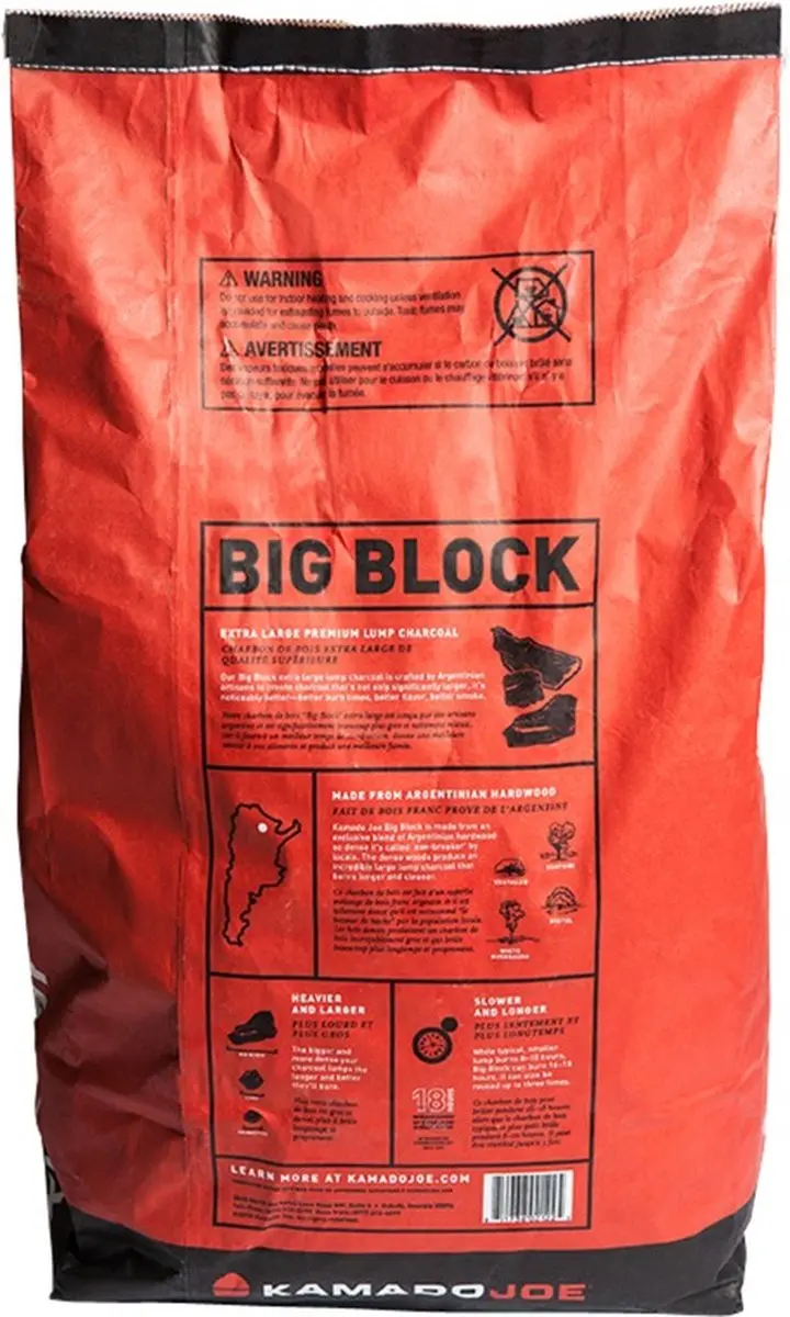 Kamado Joe Big Blocks Houtskool - 1 Stuk - afbeelding 6 van 6