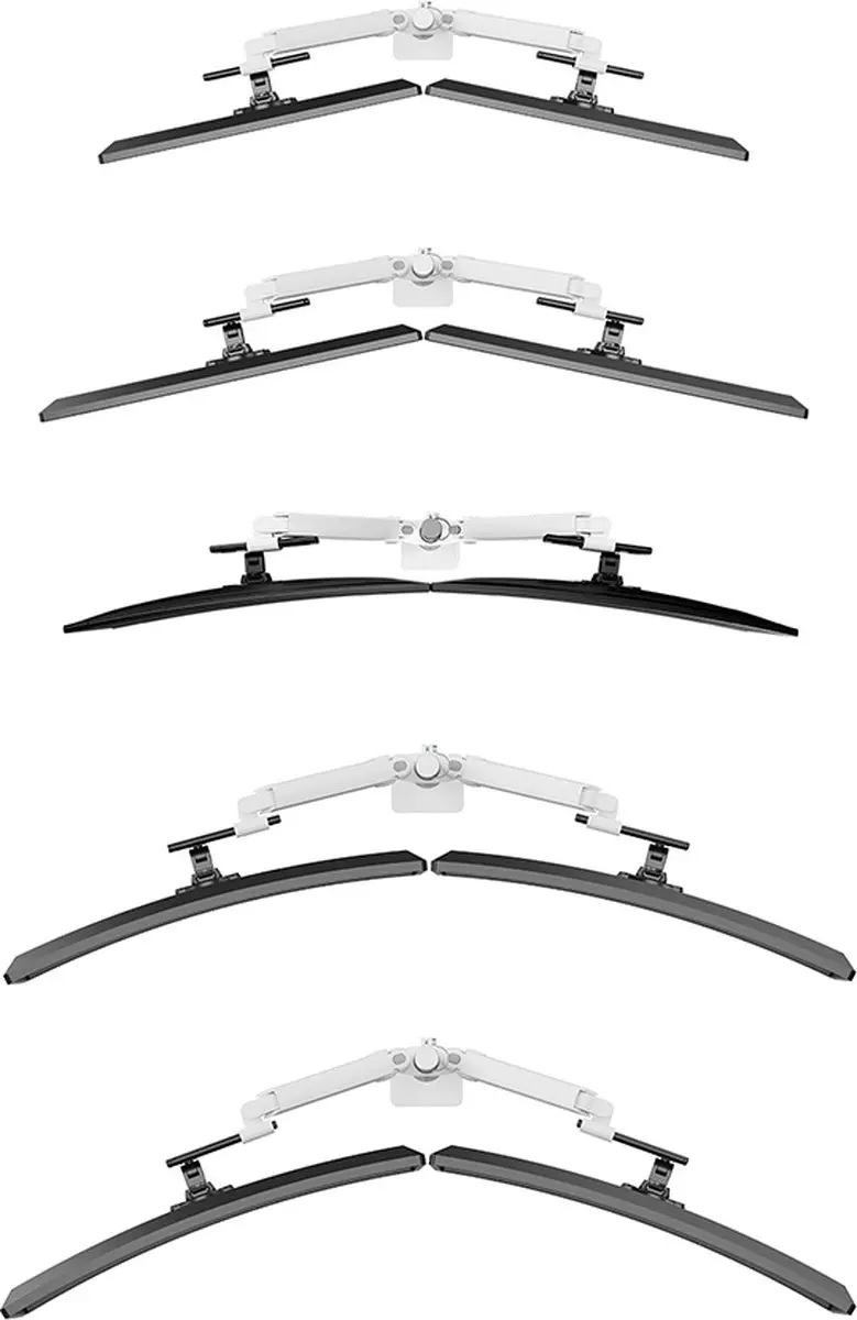 Neomounts NEXT One DS65S-950WH2 Monitorarm 2 schermen - 24-34" - Wit
