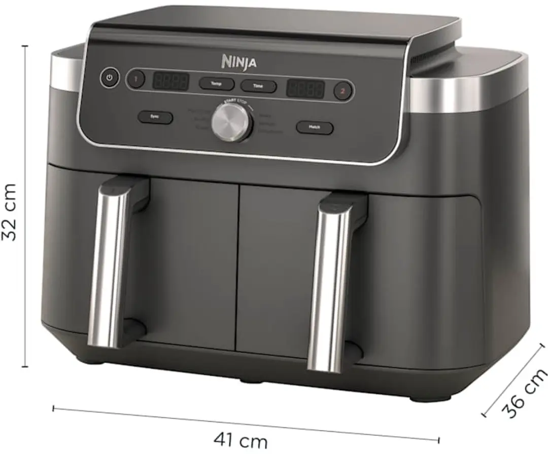 Ninja DualZone XL DZ901EU Airfryer 9.5L - Zwart