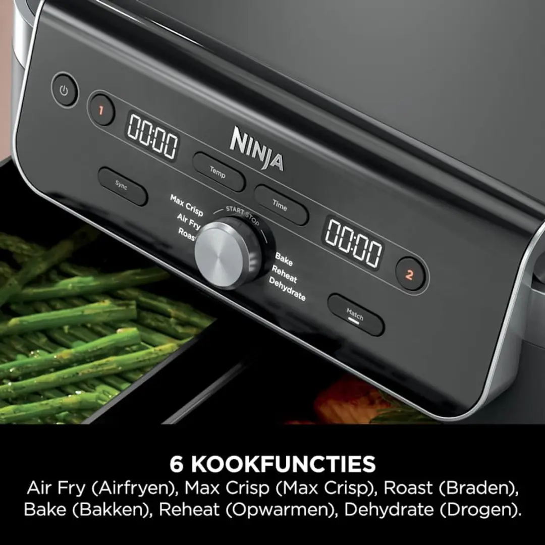 Ninja DualZone XL DZ901EU Airfryer 9.5L - Zwart