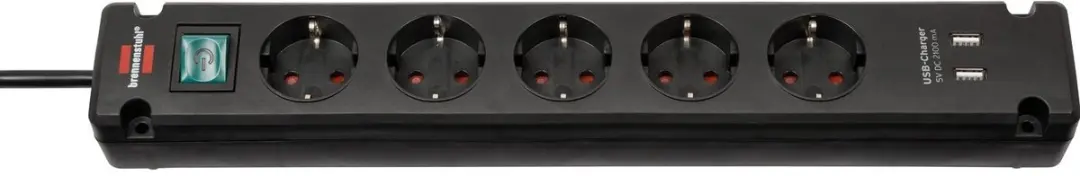 Brennenstuhl Bremounta USB Stekkerdoos 5x