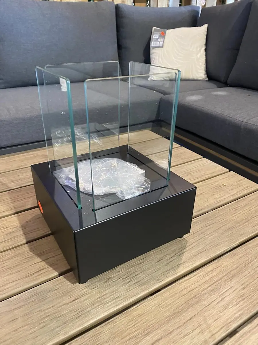 Qlima FFB 022 Bio Ethanol Tafelhaard - 900W - Zwart