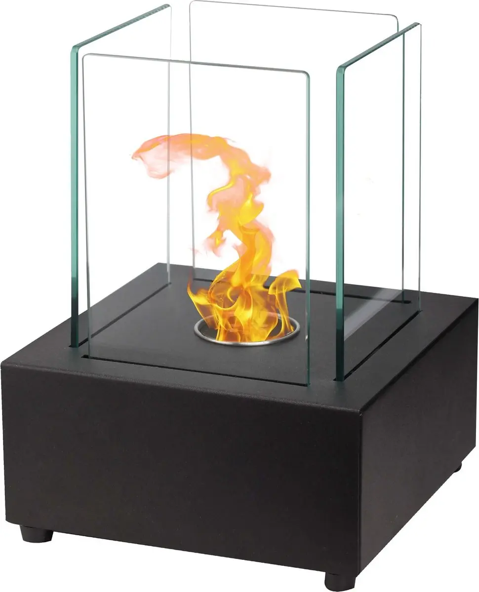 Qlima FFB 022 Bio Ethanol Tafelhaard - 900W - Zwart - afbeelding 6 van 6