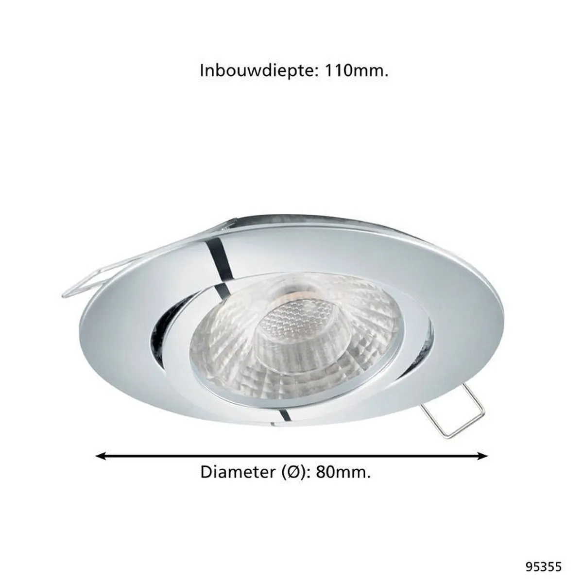 Eglo Tedo 1 Inbouwarmatuur 80cm - Chroom