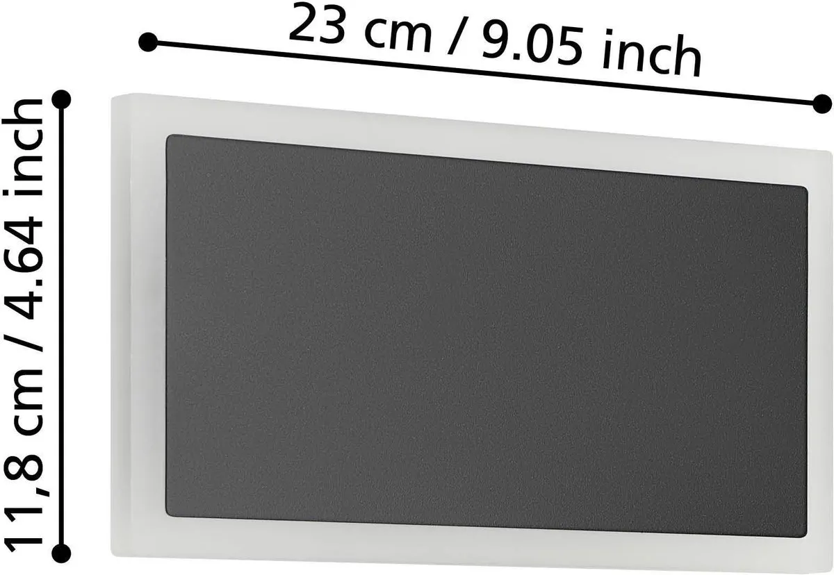 Eglo Talamello 1 LED Wandlamp 23cm - Zwart - Dimbaar - afbeelding 6 van 6