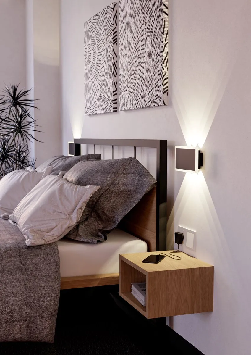 Eglo Talamello 1 LED Wandlamp 23cm - Zwart - Dimbaar