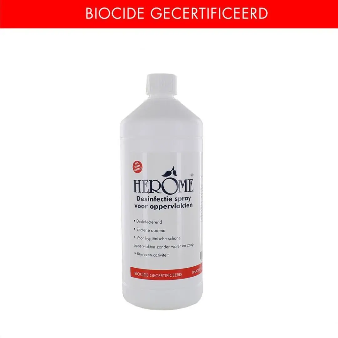 Herome Direct Desinfectiespray 1000ml - 80% Alcohol - Parfumvrij