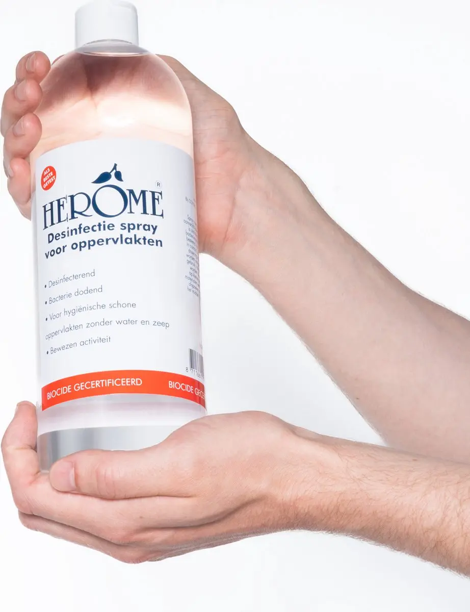 Herome Direct Desinfectiespray 1000ml - 80% Alcohol - Parfumvrij