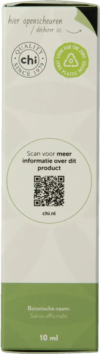 Chi Natural Life Salie Bio Essentiële Olie 10ml - 10 Stuks