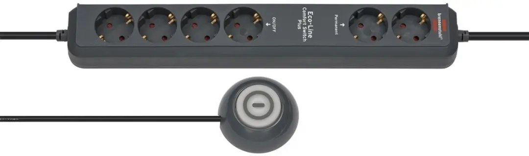 Brennenstuhl Eco-Line Comfort Switch Plus EL CSP 24 6-voudig