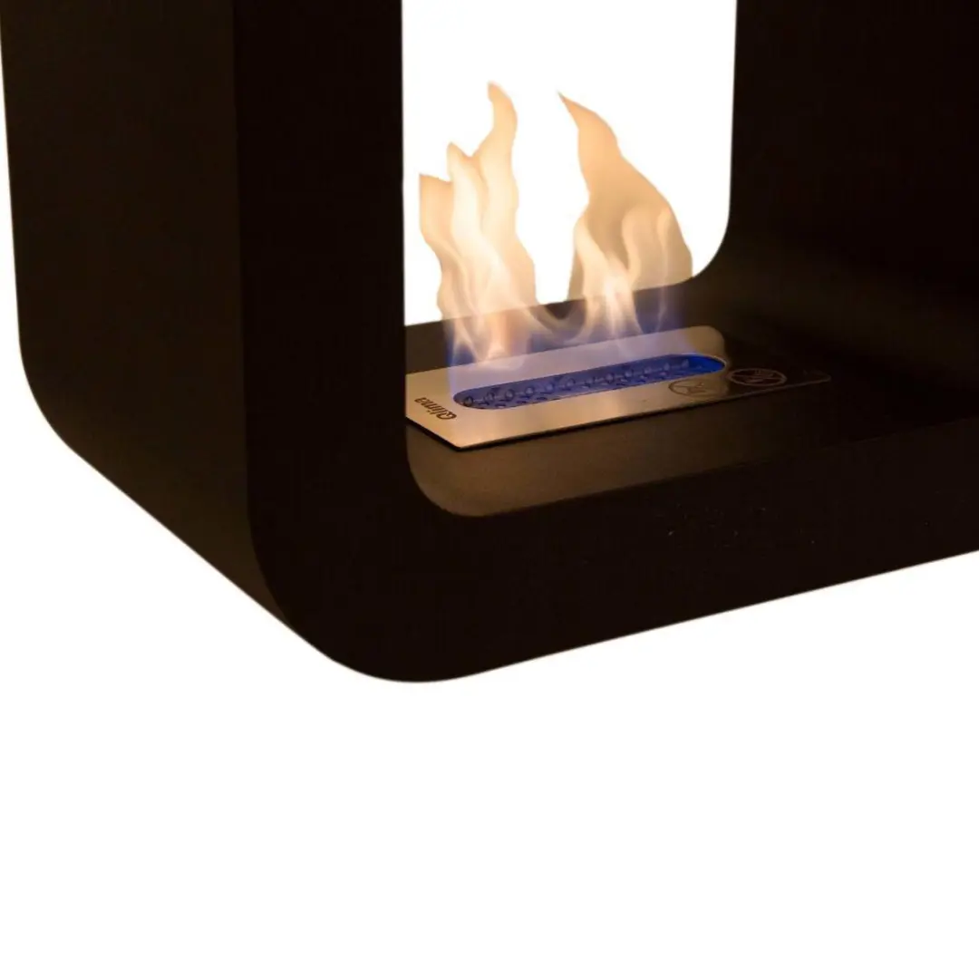 Qlima FFB 4242 Bio Ethanol Tafelhaard 1260W - Zwart