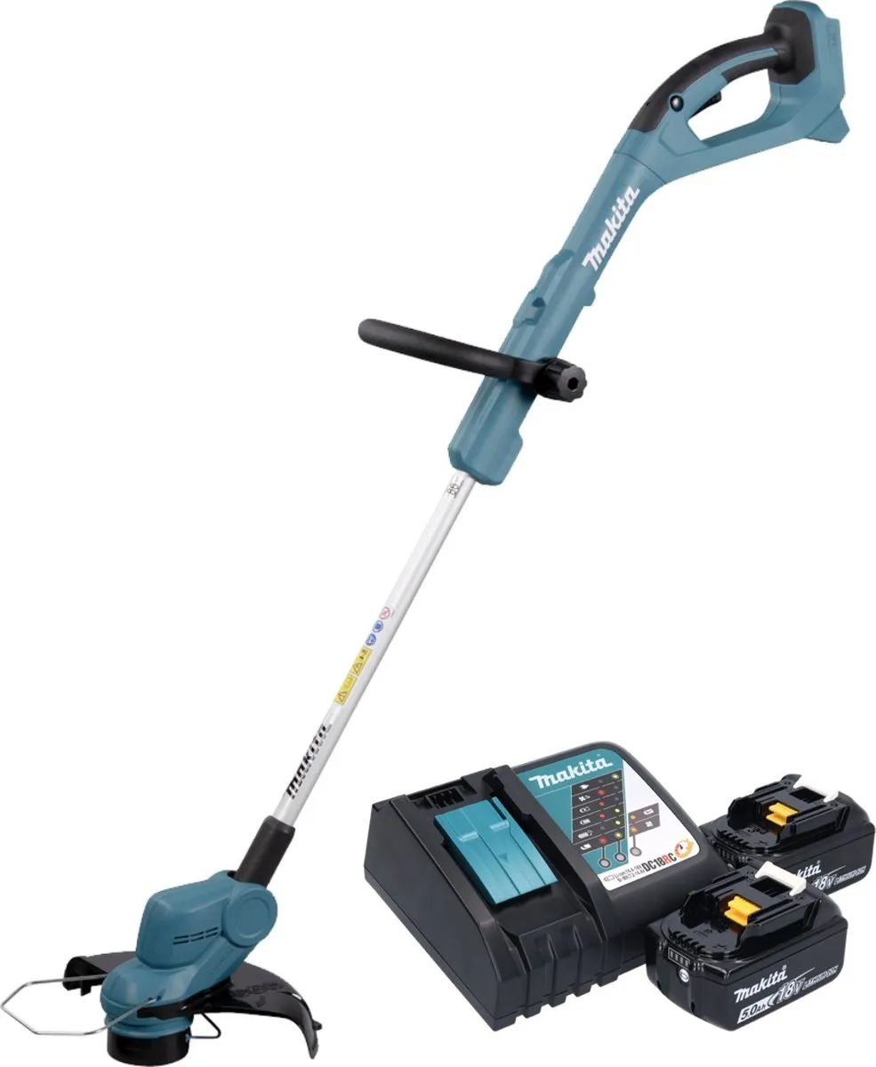 Makita DUR 193 RT Accu-Graskantensnijder 260mm - 2x 5,0Ah Accu + Oplader - afbeelding 5 van 5