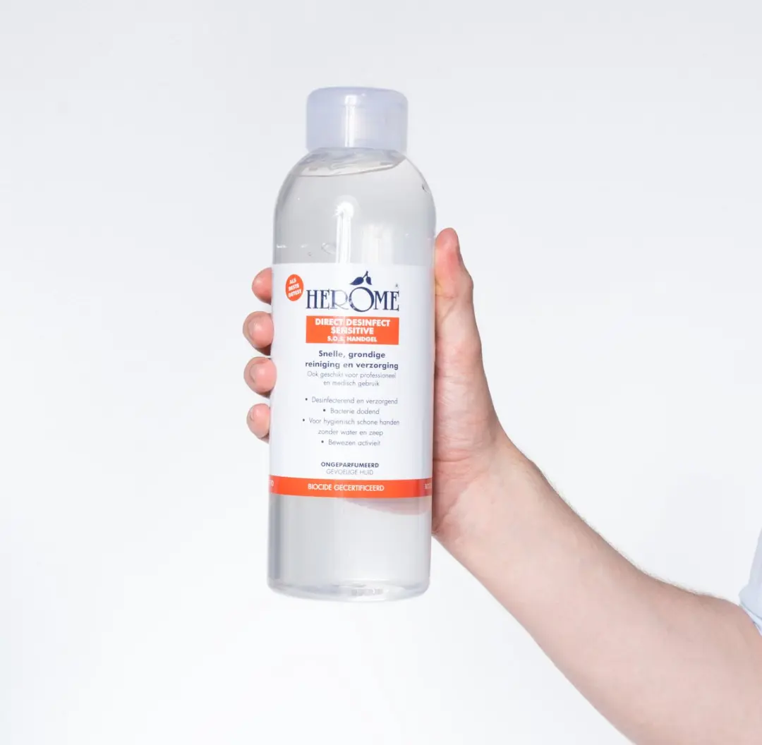 Herome Direct Desinfect Handgel Sensitive 1000ml - Parfumvrij