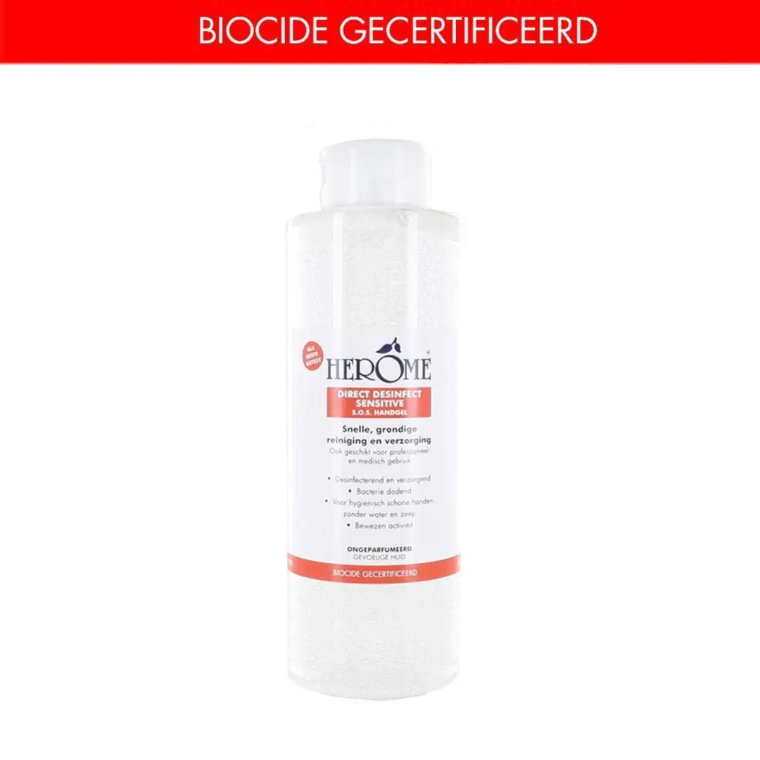 Herome Direct Desinfect Handgel Sensitive 1000ml - Parfumvrij