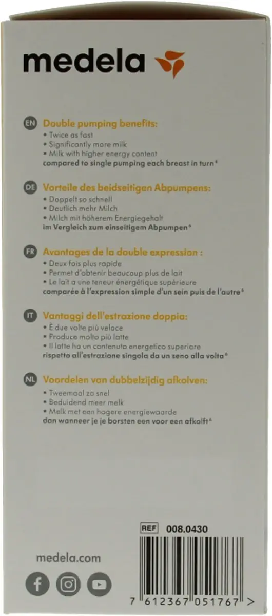 Medela Symphony Afkolfset Dubbel - Maat S